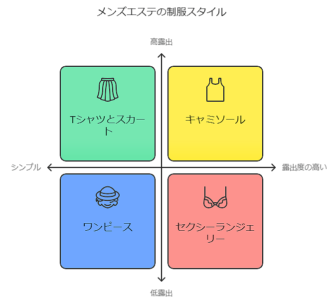 メンズエステの制服スタイル図